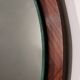 Miroir vintage en placage de palissandre danois 1960 Danemark