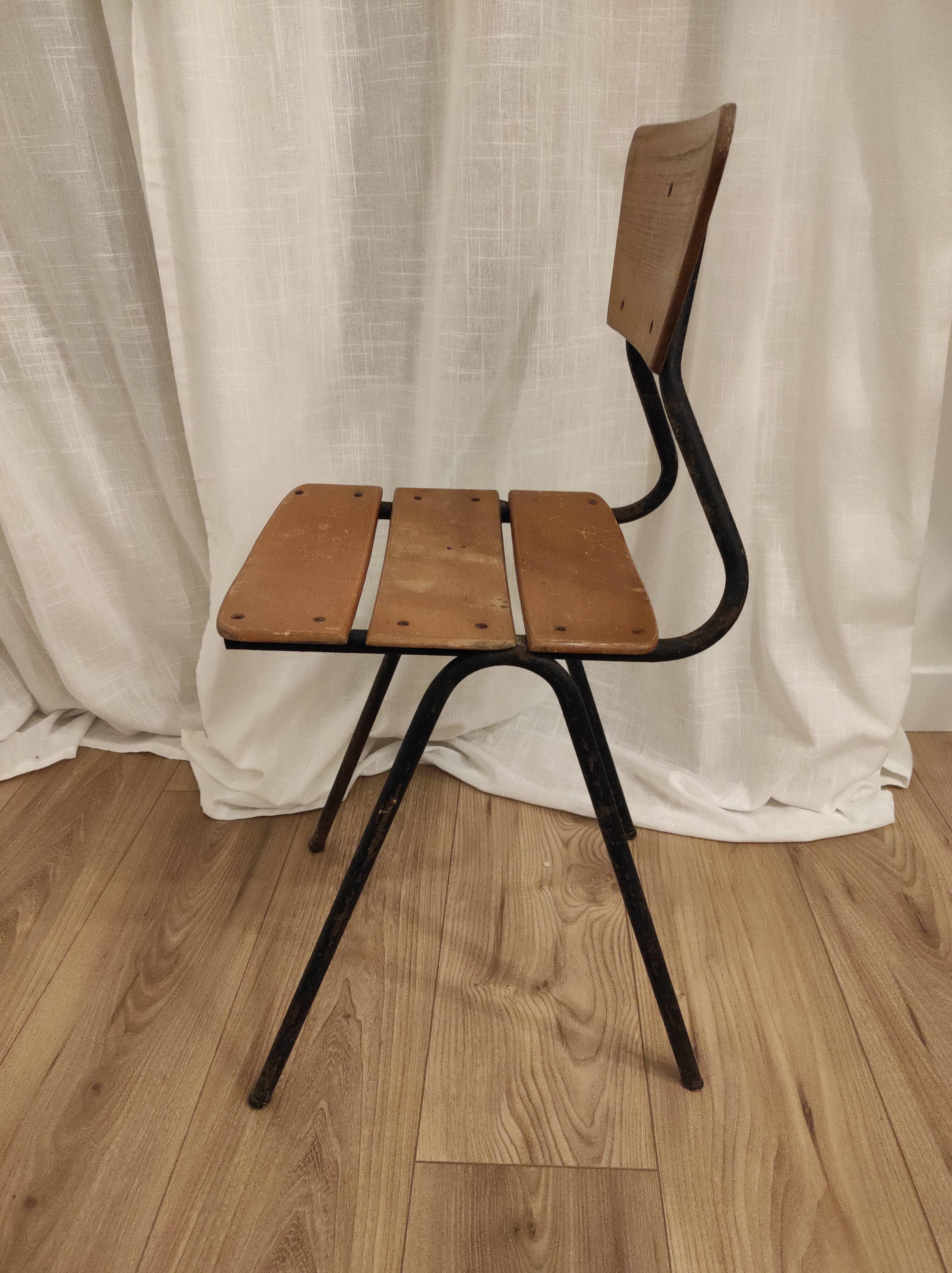Old vintage children's chair from the 50s