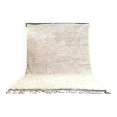 Traditional hand-woven white Berber rug, size 150 x 250 cm