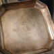 Silver metal candy sugar bowl lutetia france old