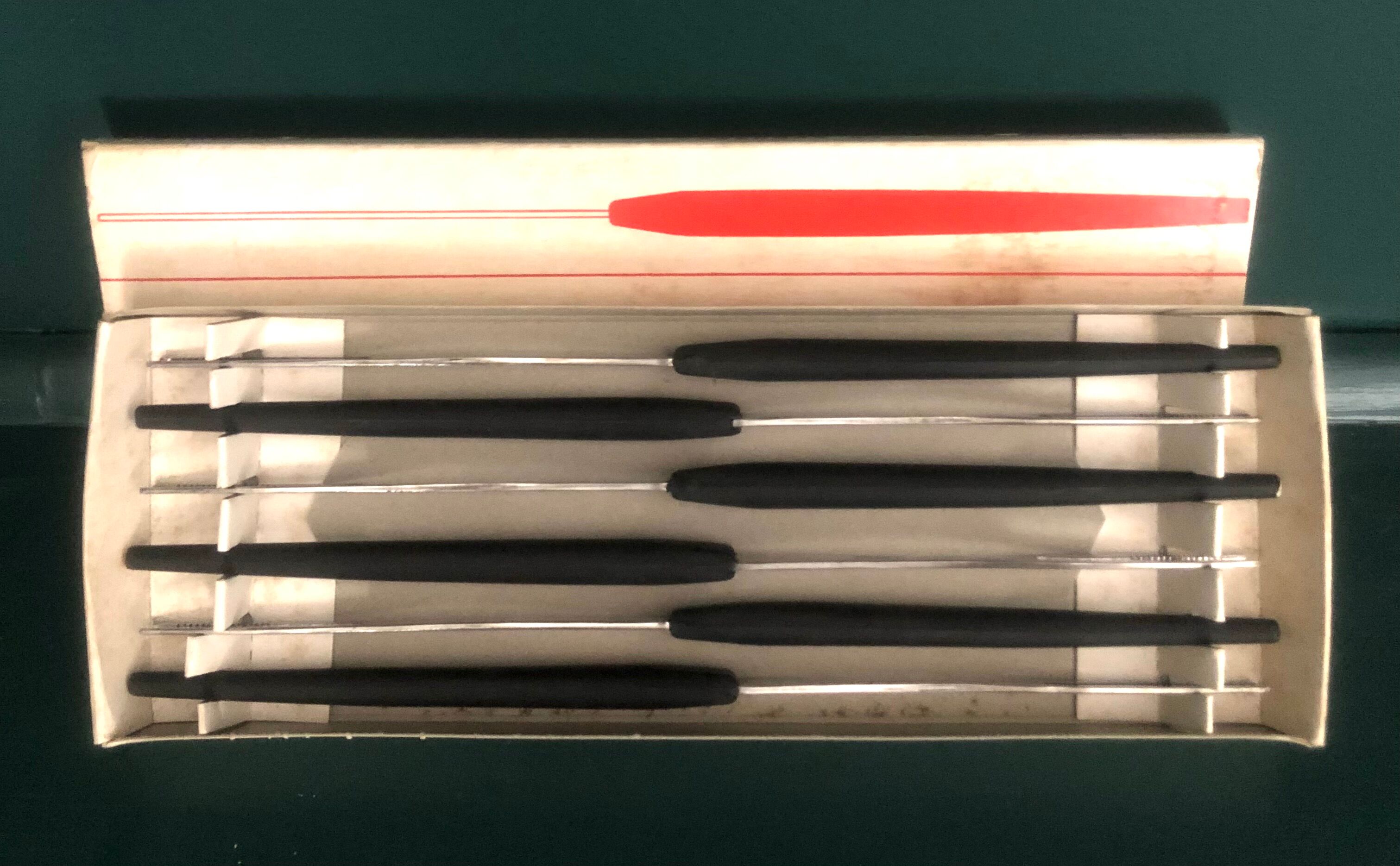 Box The crucible forks with vintage fondue
