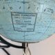 Globe vintage 1960  terrestre Girard et Barrère verre - 27 cm