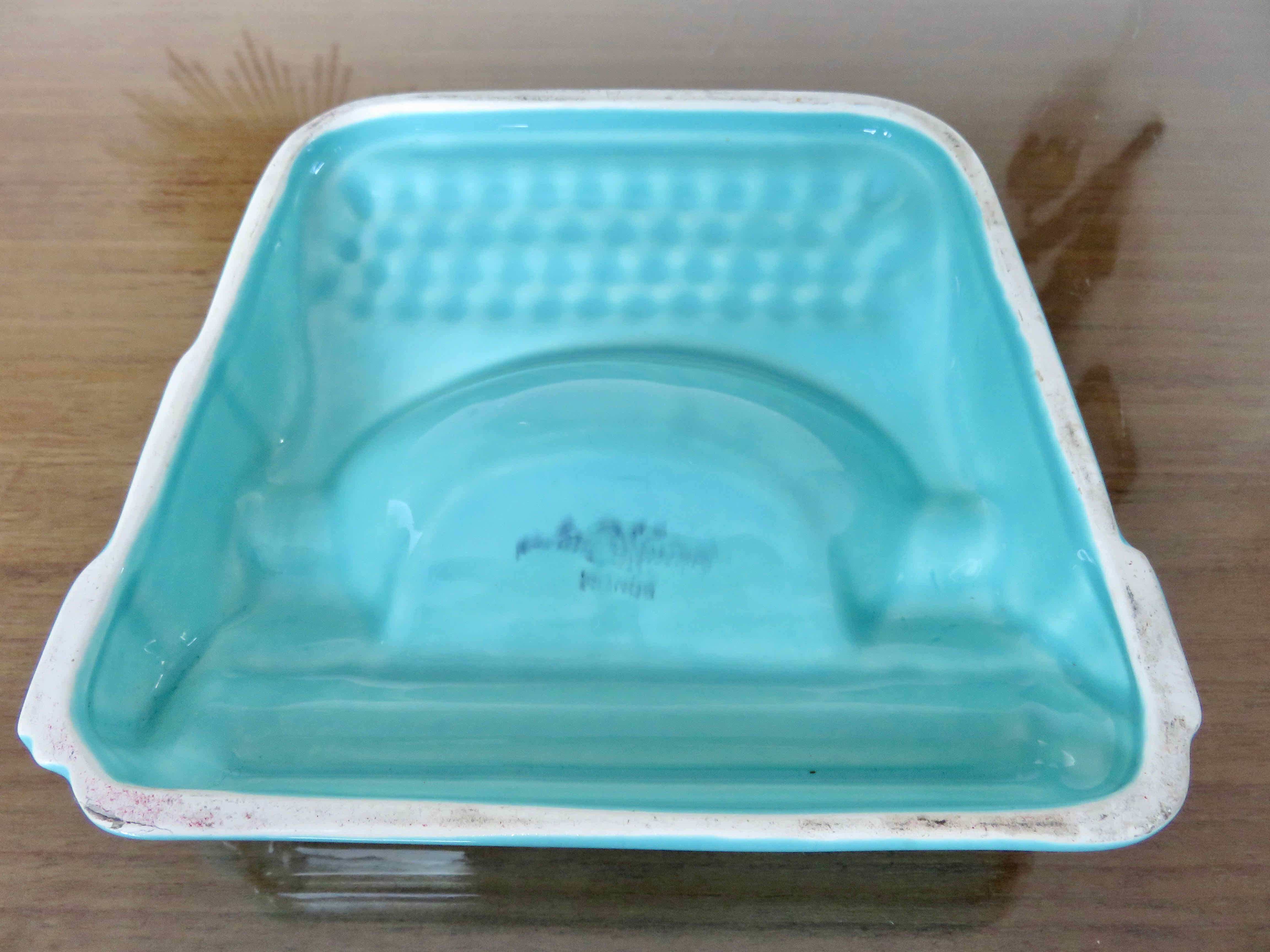 Ashtray japy machinę to write ceramic 50s 60s