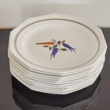 Set of dessert plates St Amans model IRMA