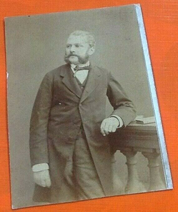 1880s Photography / Portrait Alphonse Daudet Photographer Paris Ferdinand Mulnier