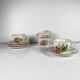 Set of 4 coffee cups with saucers model Réverbère by KG Lunéville