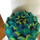 Day lamp for vintage blue and green fabric ceiling lamp