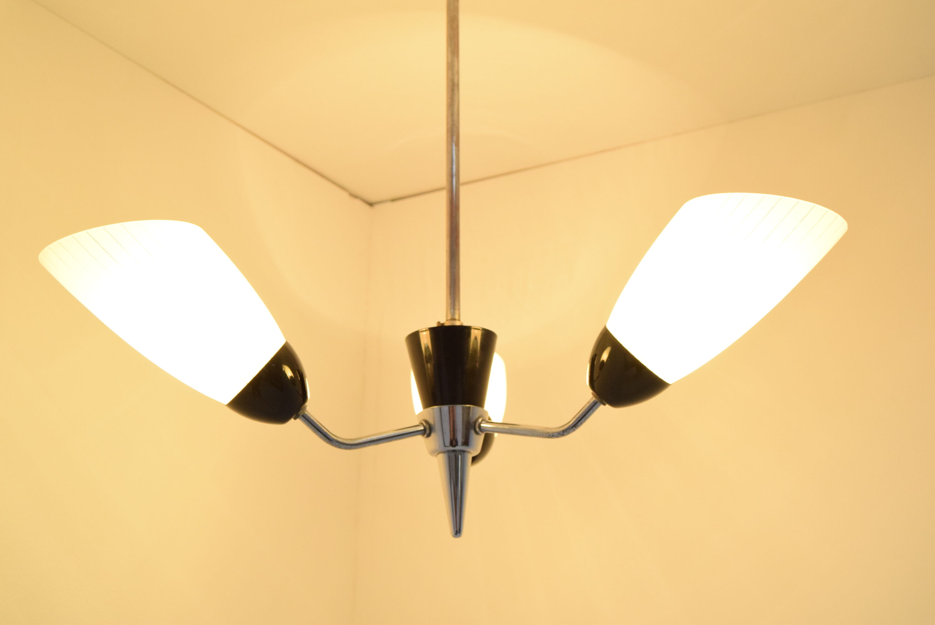 Mid-century Chandelier by Drukov,1960's.
