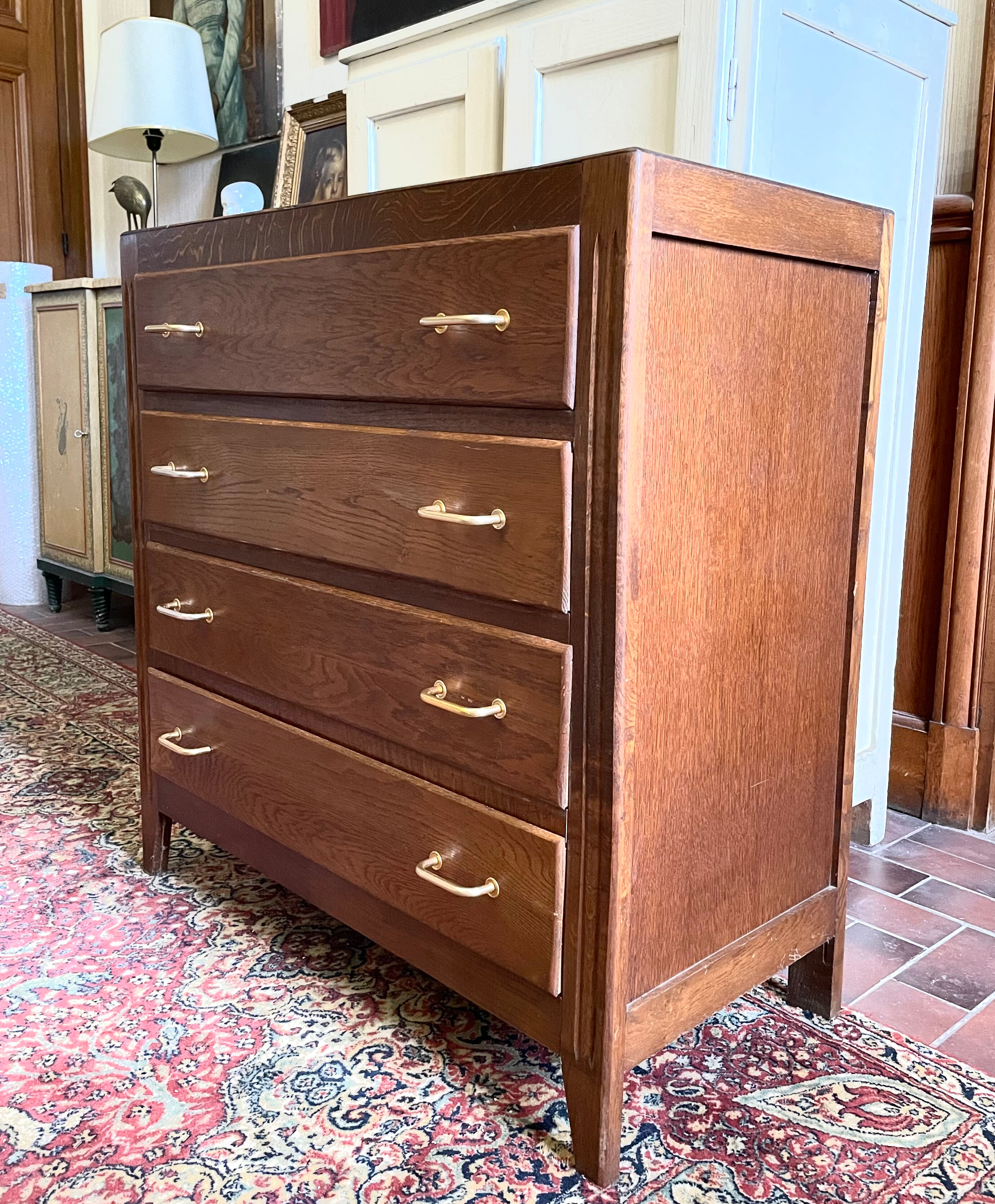Commode en chêne vintage