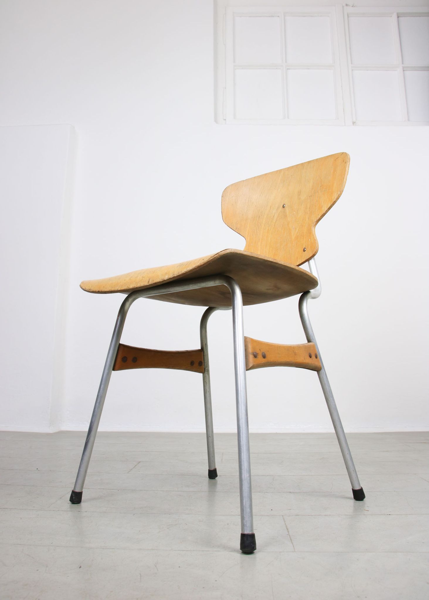 Mid-century plywood chairs by niko kralj, set of 2