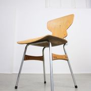 Mid-century plywood chairs by niko kralj, set of 2