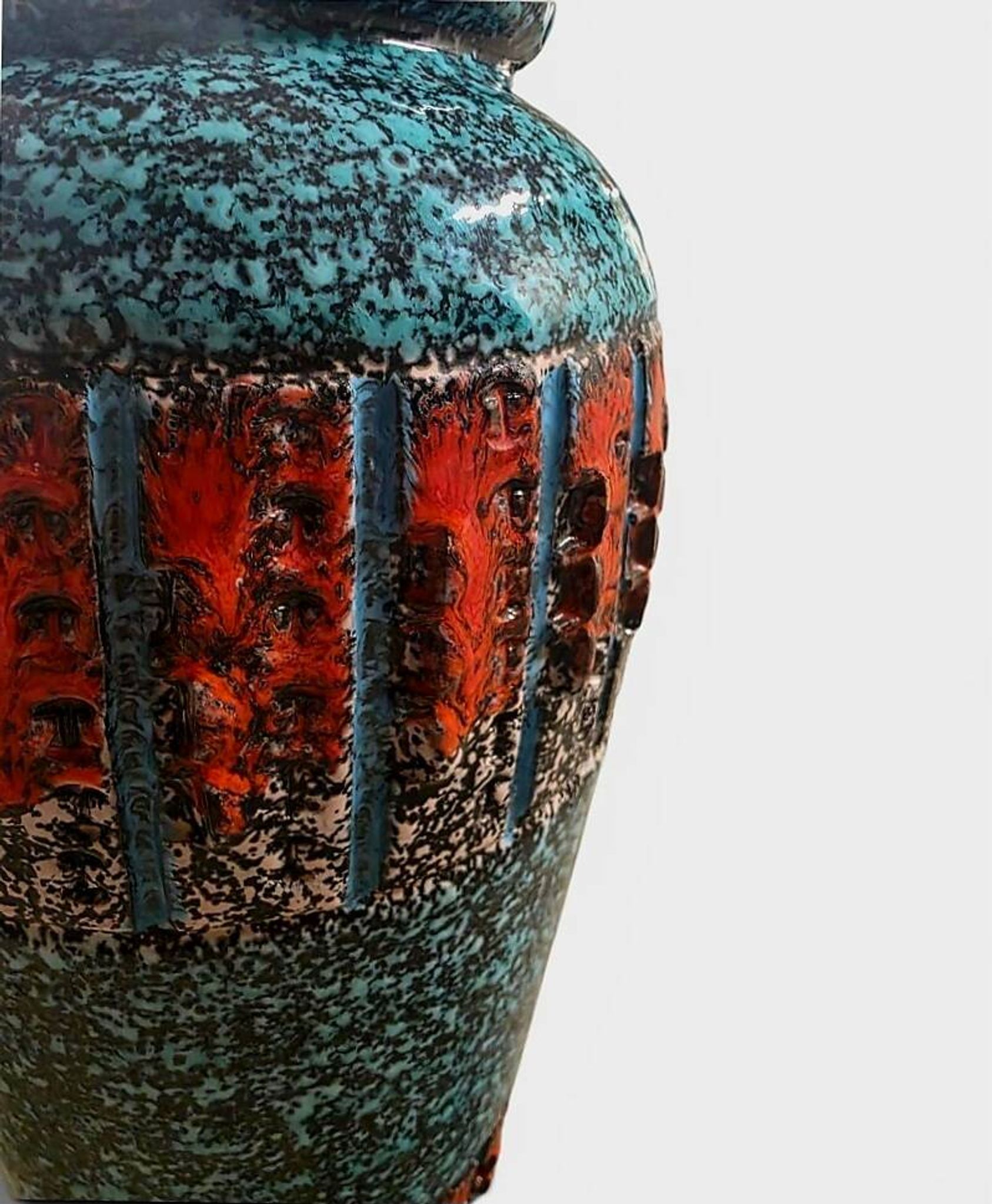 Large Italian Vase "Fat Lava" – Fratelli Fanciullacci – Circa 1960