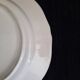 Old flat plate faience henriot quimper basket of flowers decor