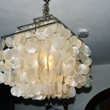 Vintage square chandelier by verner panton 1970