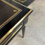 Petit bureau noir style Louis XVI