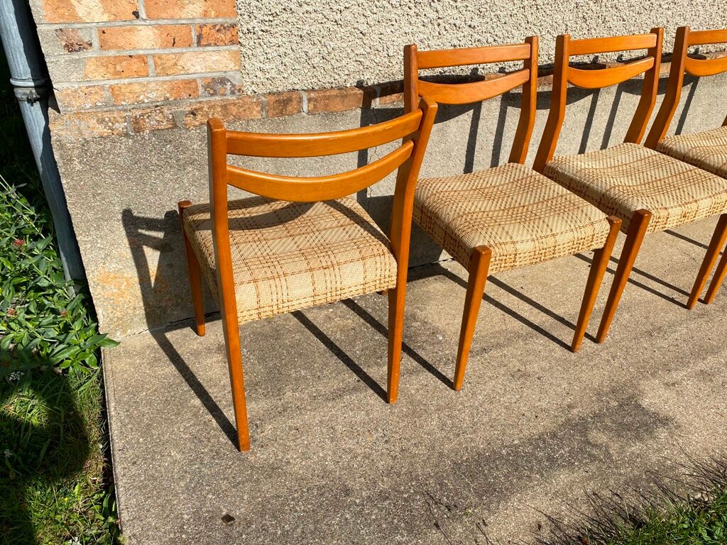Series of 4 chairs in Scandinavian style 1960