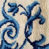 Cogolin carpet hand-knotted vintage France 128x70 cm
