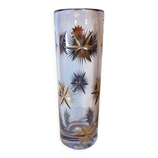 Vase de cristal. Espagne, années 1970.