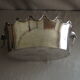 Glass cooler in silver plated metal