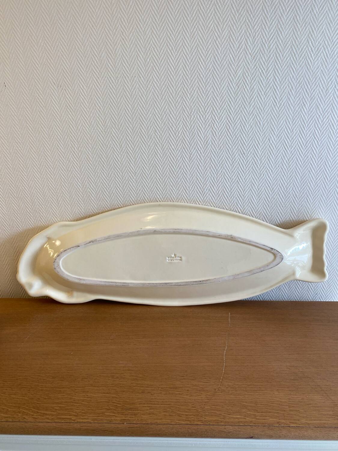 Antique Madgalithe fish set made in France