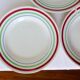 3 vintage porcelain dinner plates 220534