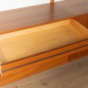 Classic shelving system from the 1960s in teak veneer by Poul Cadovius for Cado