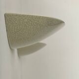 Pair of vintage wall lights in crackled porcelain, France, 1970.