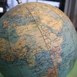 Taride terrestrial globe 1962 aluminum base