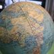 Globe terrestre taride 1962 socle alu