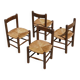 Set of four dlg chairs by Georges Robert, France, 1960s.