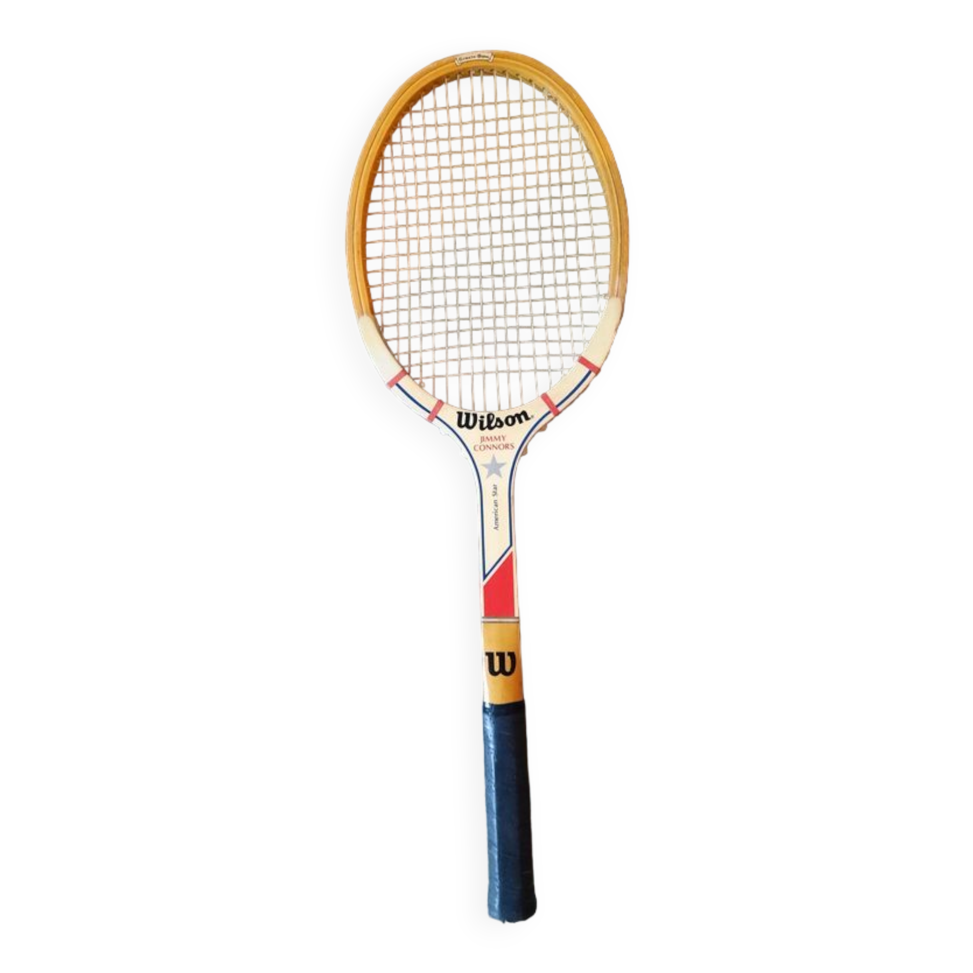 Raquette De Tennis Signée Jimmy Connors - Estusa Aerosupra BKS - Taille 4 1/4" - Occasion En Bon état