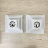 Set of 2 Hustadt Leuchten wall lamps , 1970s