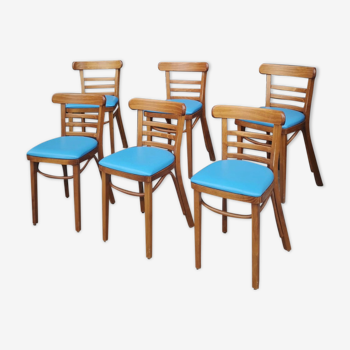 6 vintage bistro chairs