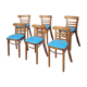 6 vintage bistro chairs