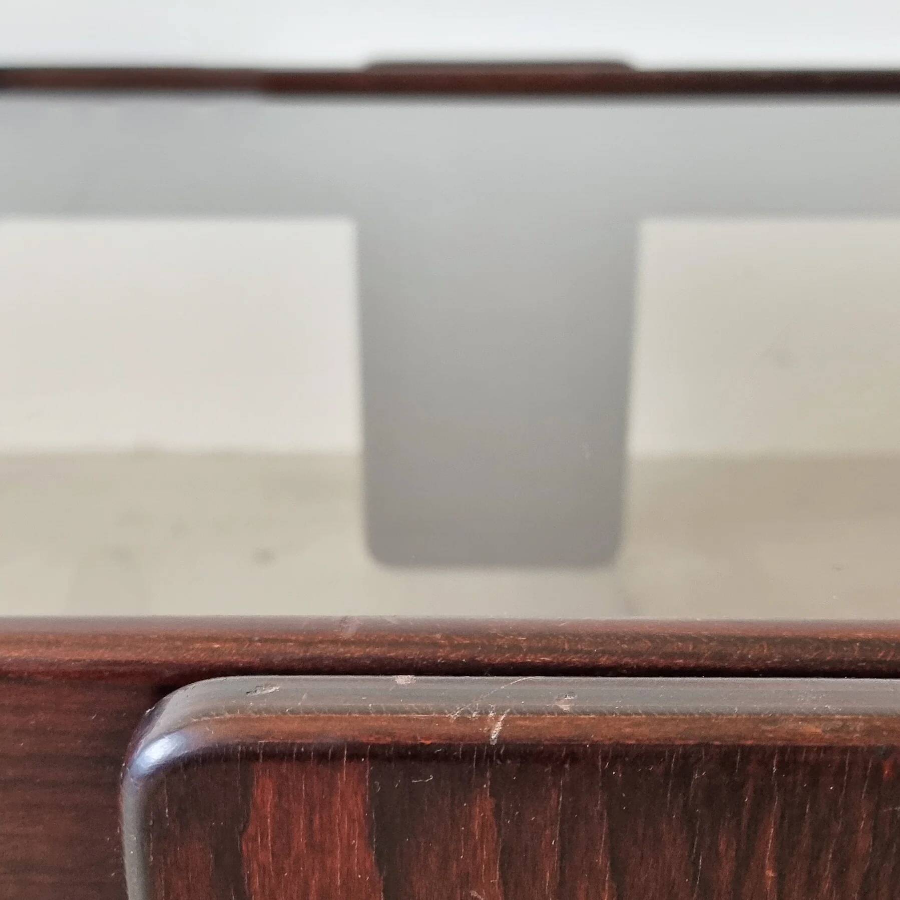 Stackable nesting tables by Gianfranco Frattini for Cassina (set of 3)