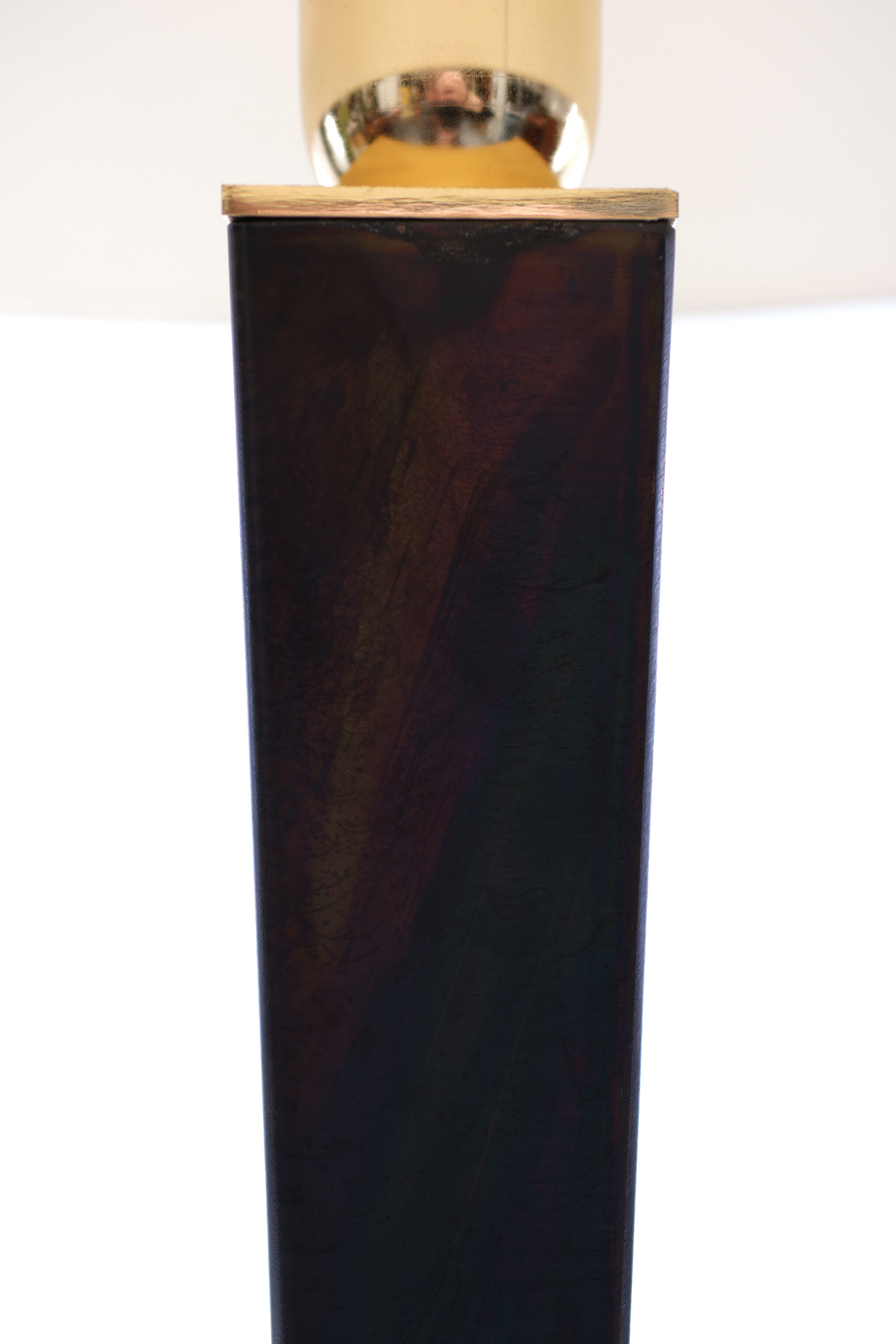 Bielefelder Werkstatte Bronze Table Lamp, 1980s, Italy