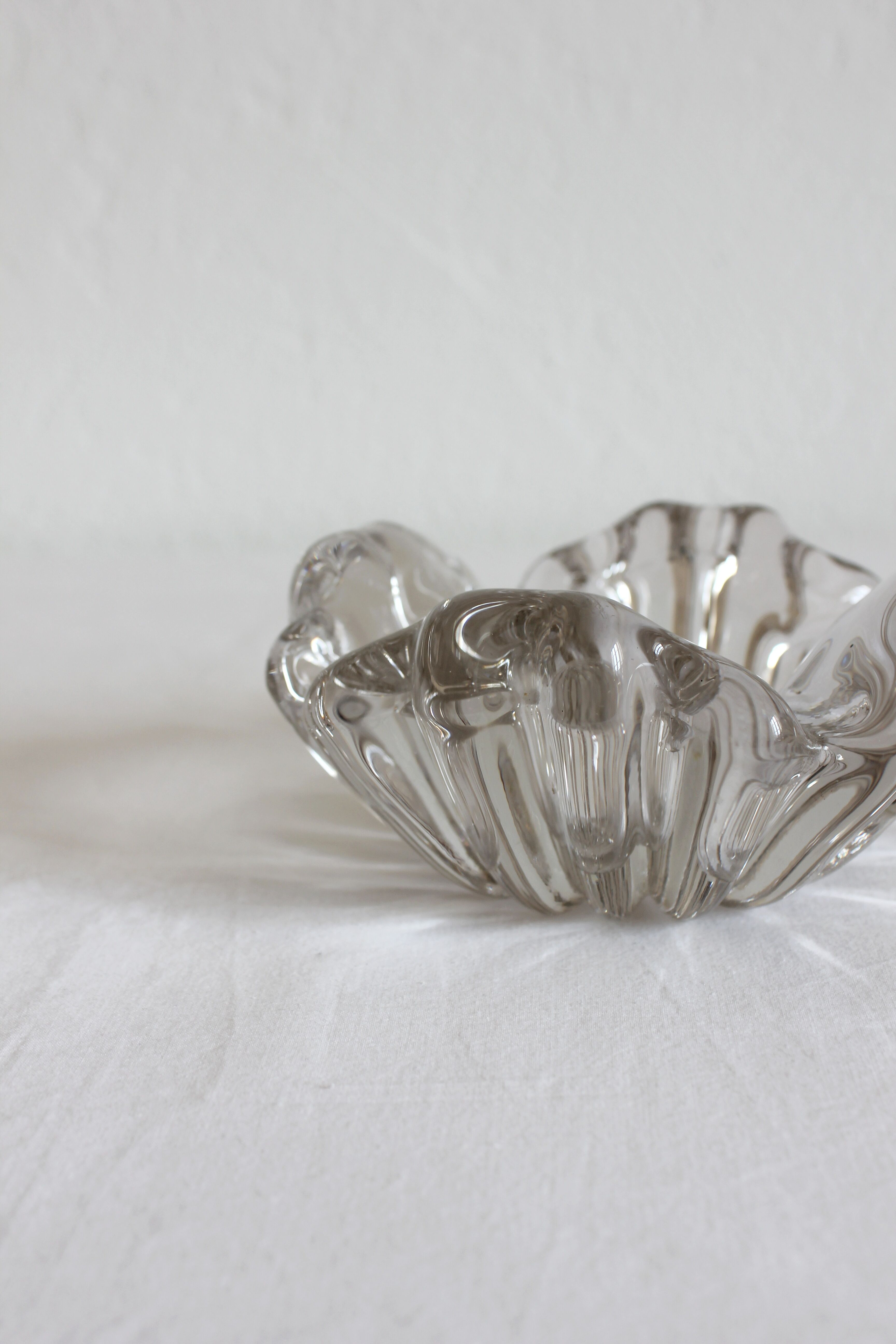 Vintage crystal ashtray 70s