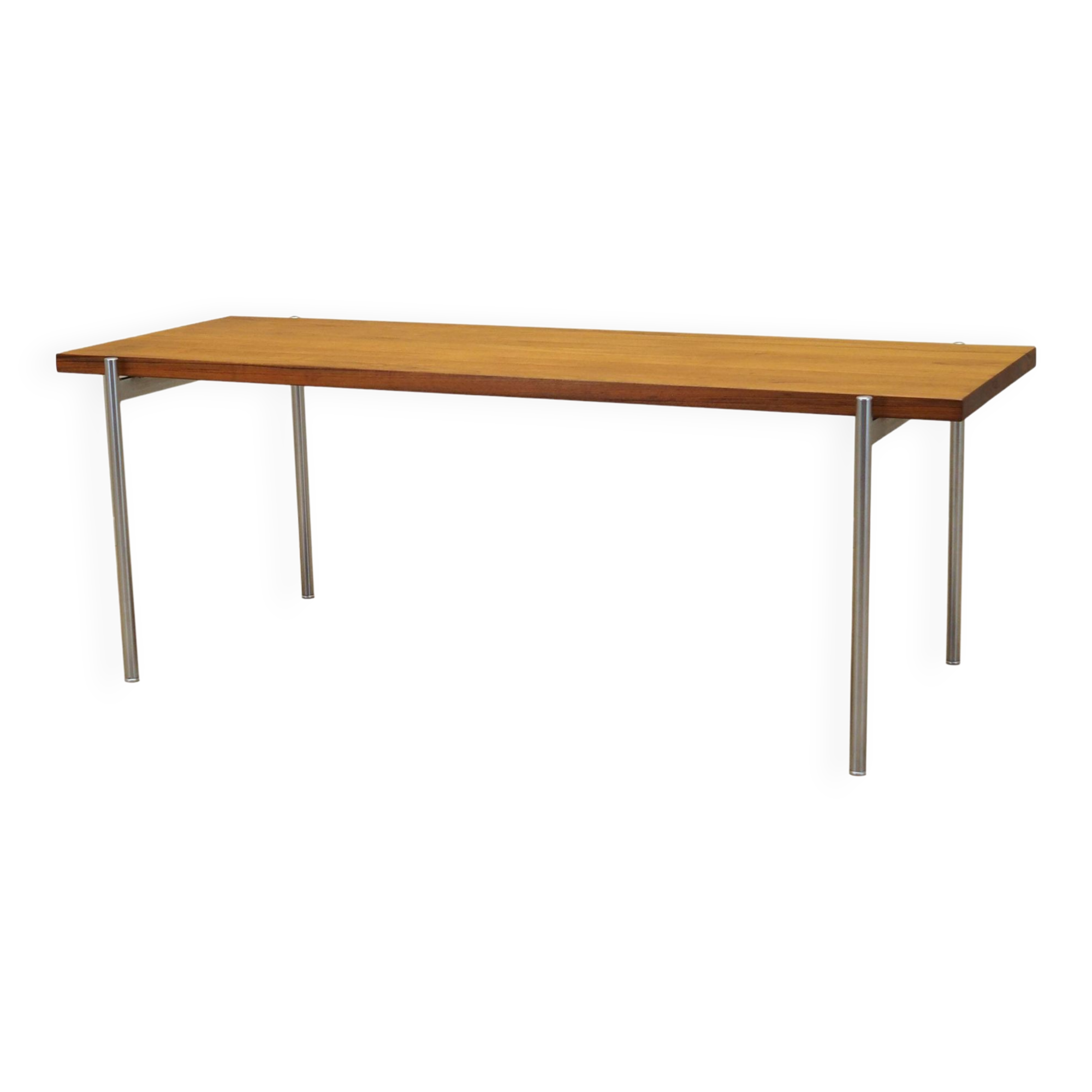 Table basse en teck, design danois, années 1970, fabricant : Fritz Hansen