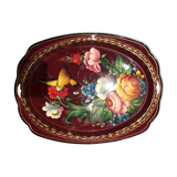 Vintage hand-painted metal top