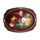 Vintage hand-painted metal top