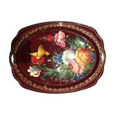 Vintage hand-painted metal top