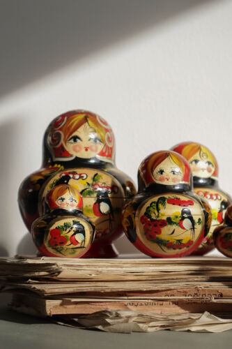 Lot de poupées russes – matryoshka vintage