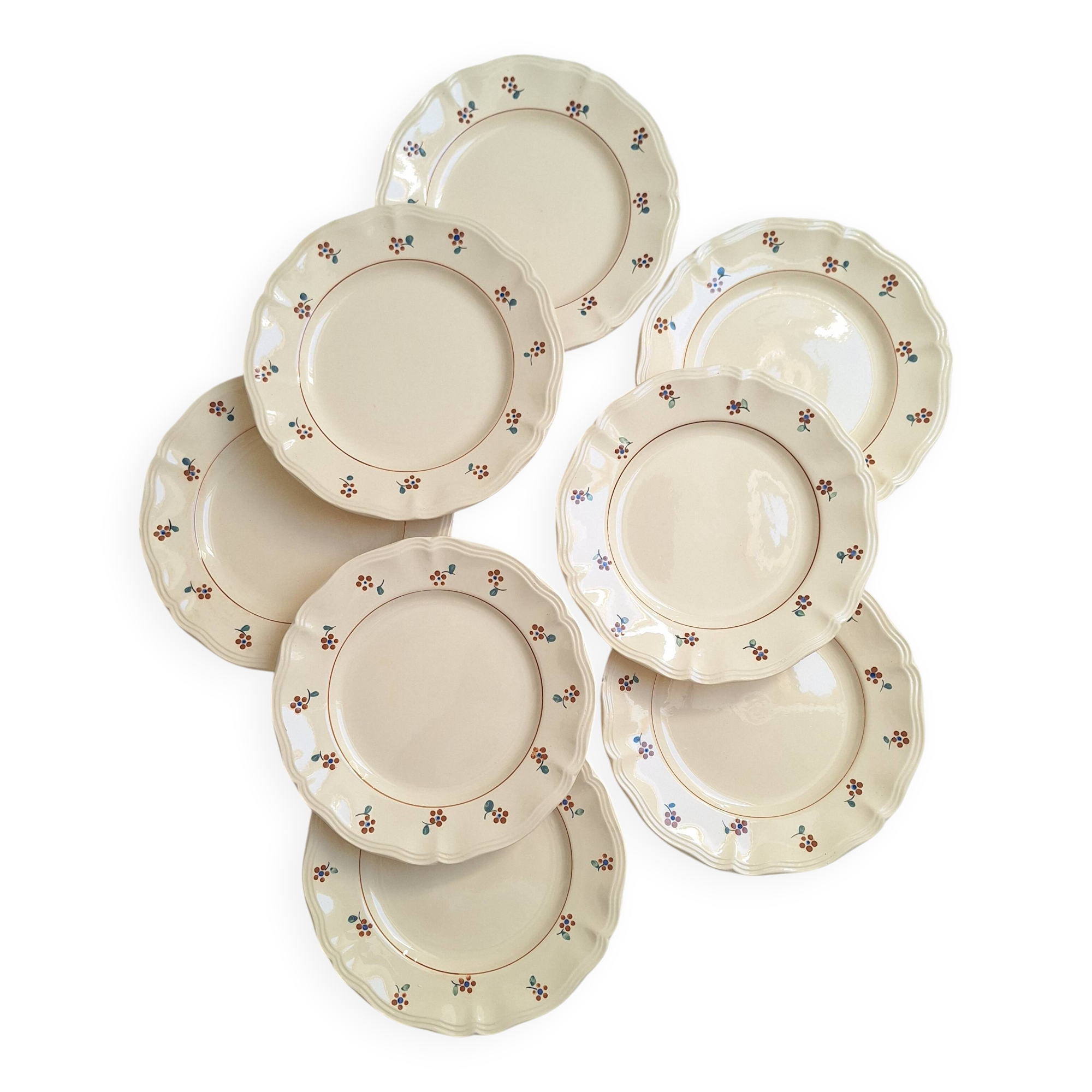 Dessert or starter plates Digoin Sarreguemines