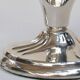 Pair of silver metal candlesticks