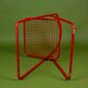 Red metal chair Ted Net Ikea vintage by Niels Gammelgaard