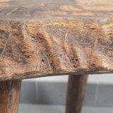 Pair of vintage brutalist stools from the 1970s.