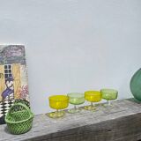 Summer glass dessert bowls