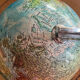 Globe terrestre vintage