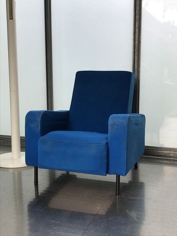 fauteuil bleu 1950