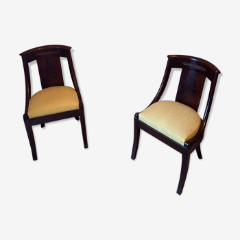 2 chaises style Napoleon III